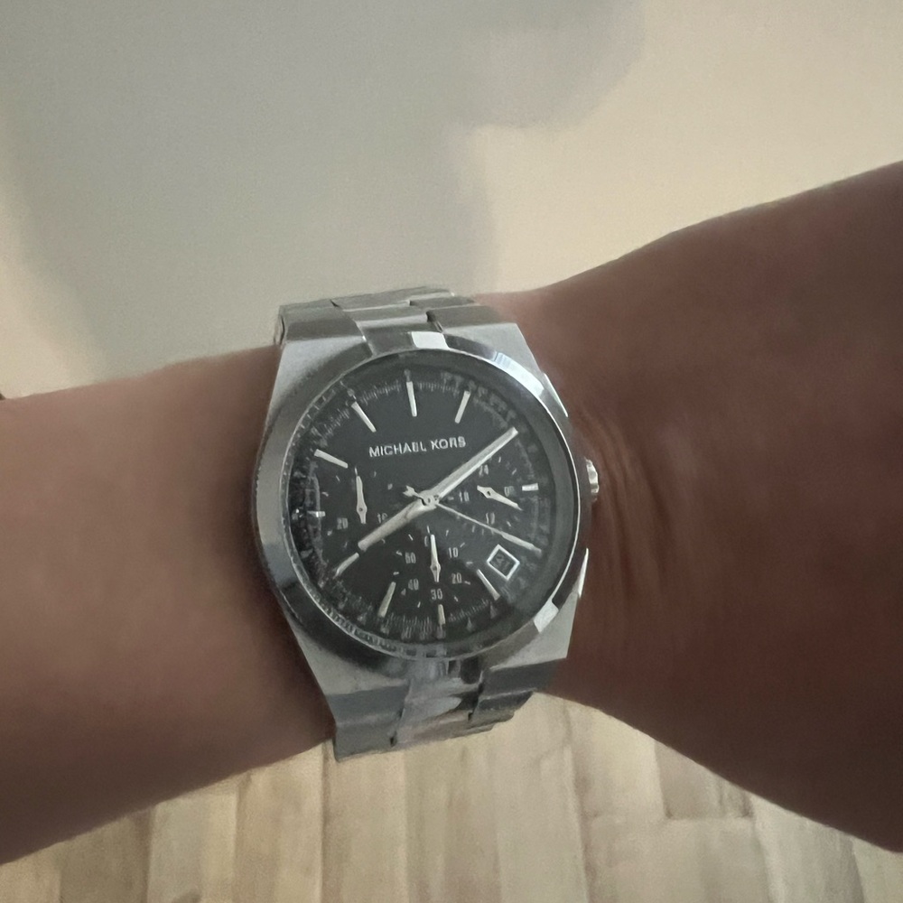 Michael Kors Black Dial Silver Watch